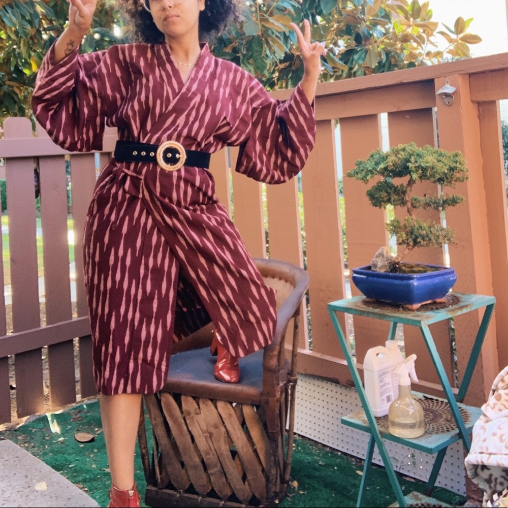 ❌SOLD❌Wool wrap dress or kimono